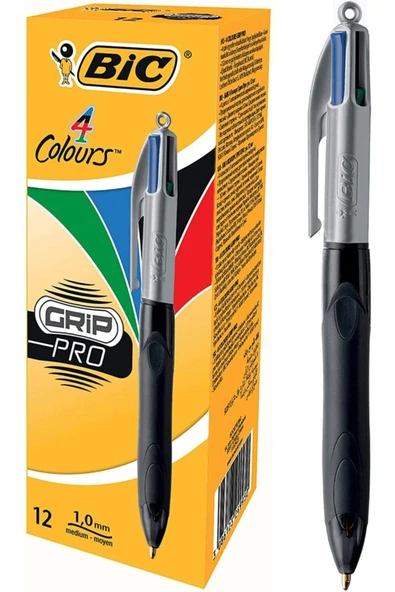 Bic Tükenmez Kalem 4 Colours Grip Pro (3 Adet) ürün görseli 1