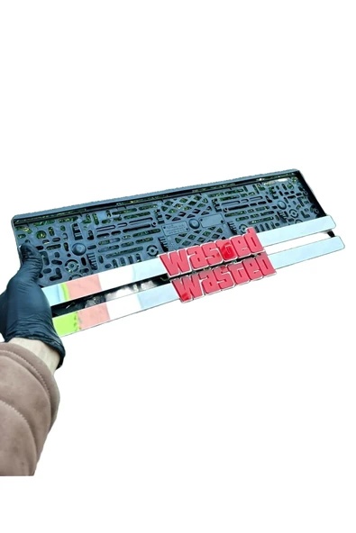 WASTED Yazılı Pleksi Plakalık Takmatik ürün görseli 1