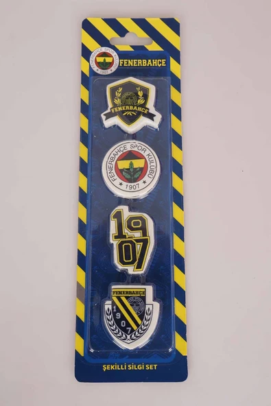 Fenerbahçe YENİ SEZON LİSANSLI FENERBAHÇE 4'LÜ BLISTER SİLGİ ürün görseli 1