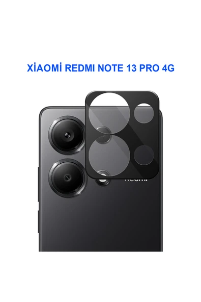 Redmi Note 13 Pro 4G Uyumlu Kamera Lens Koruyucu Dayanıklı Kamera Koruyucu ürün görseli 1