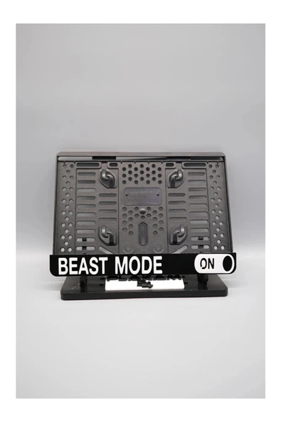 Beast Mod On 3D Kabartmalı Pleksi Motor Plakalık ürün görseli 1