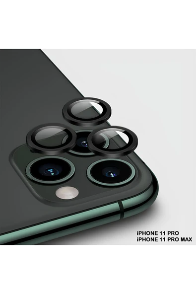 iPhone 11 Pro / 11 Pro Max Uyumlu Safir Lens Çizilmez Dayanıklı Kamera Koruyucu ürün görseli 1