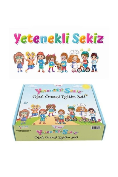 Basamak Yayınları Yetenekli Sekiz 4 Yaş Eğitim Seti - Ilk Adım Yayınları ürün görseli 1