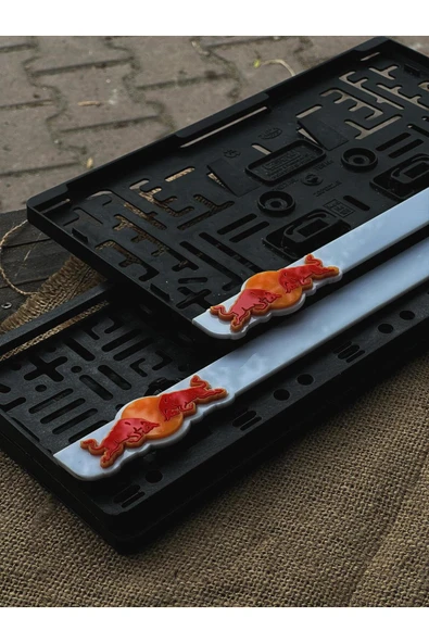 3D REDBULL Takmatik Plakalık Pleksi 1 Tanesi Kare ürün görseli 1