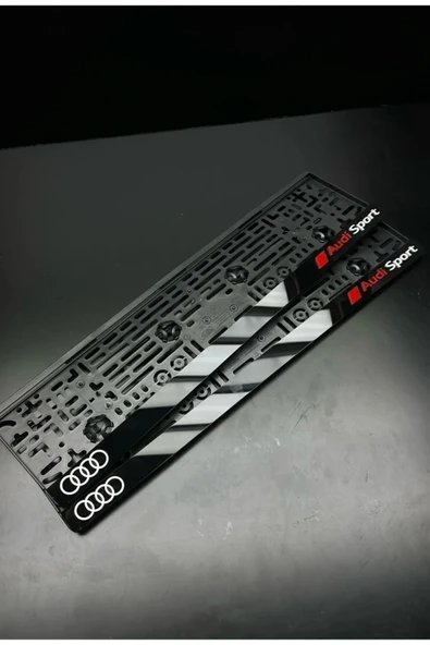 5D LÜX AUDİ SPORT KABARTMA TAKMATİK PLEKSİ PLAKALIK ürün görseli 1