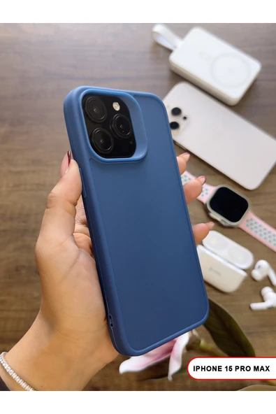 iPhone 15 Pro Max Uyumlu Kamera Korumalı Darbeye Dayanıklı Renk Atmayan Keep Silikon Kılıf ürün görseli 1