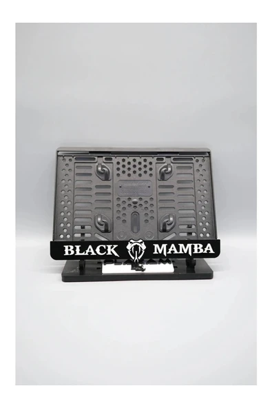 Black Mamba Siyah Pleksi Motor Plakalık ürün görseli 1