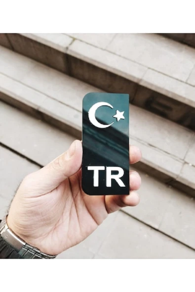 Siyah Bayrak Plakalık Logosu Pleksi ürün görseli 1