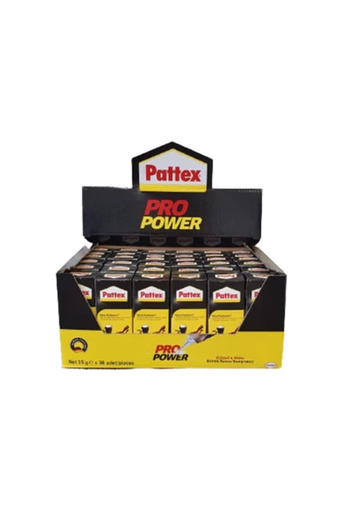 Pattex Pro Power 15gr X 36 Adet Güçlü Süper Hızlı Japon Yapıştırıcı ürün görseli 1
