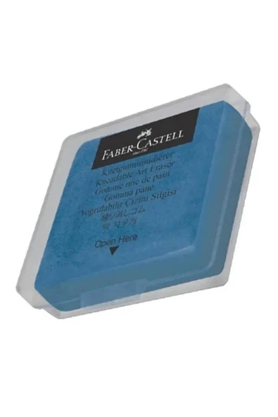 Faber Castell Mavi Hamur Silgi Kutulu 1 Paket Faber Hamur Silgi Çizim Silgisi Yoğrulabilir Silgi Plastik Kutulu Ma ürün görseli 1