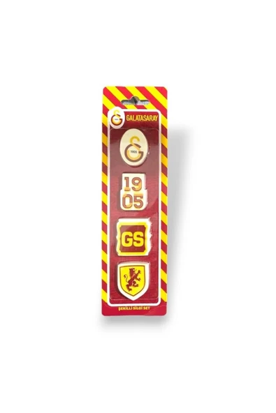 Galatasaray 555770 4'LÜ SİLGİ SETİ ürün görseli 1