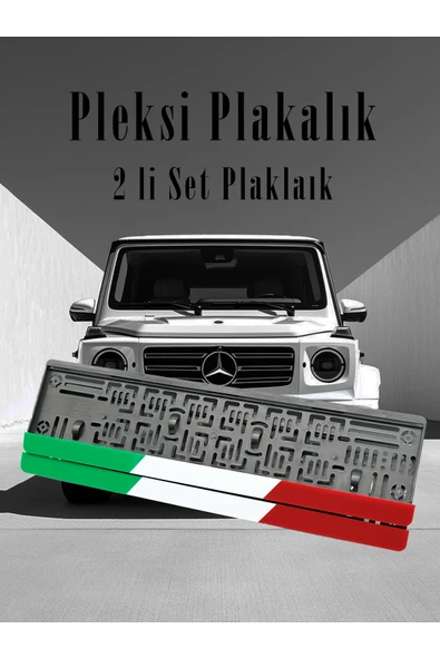 İtalyan Bayrak Renkli Plakalık Pleksi ürün görseli 1