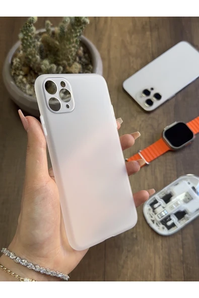 iPhone 12 Pro Uyumlu Süper İnce Mat Ultra Thin Silikon Kılıf ürün görseli 1