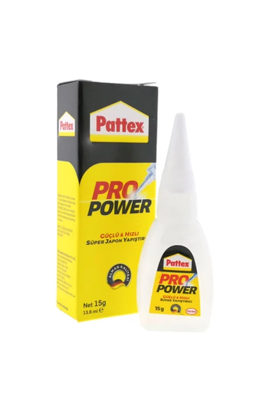 Pattex 3 ADET Çok Güçlü Ve Kaliteli Hızlı Çelik Japon Yapıştırıcı Pro Power 15gr ürün görseli 1