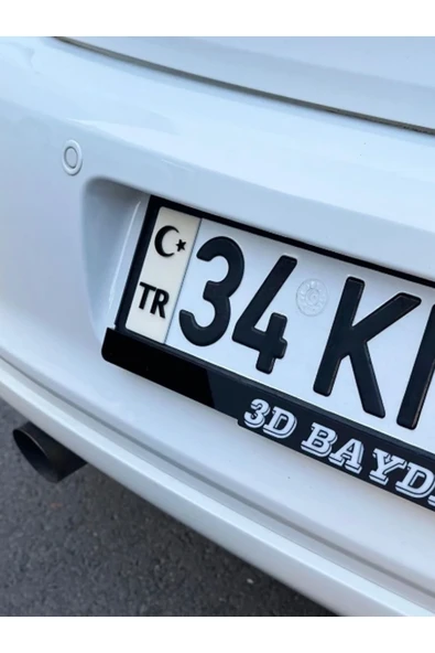 Beyaz Ayyıldız Plakalık Logosu Pleksi ürün görseli 1