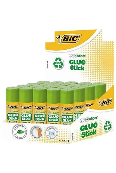 Bic Stick Yapıştırıcı Ecolutions 21 Gr 892345 20 Li (1 Paket 20 Adet) ürün görseli 1