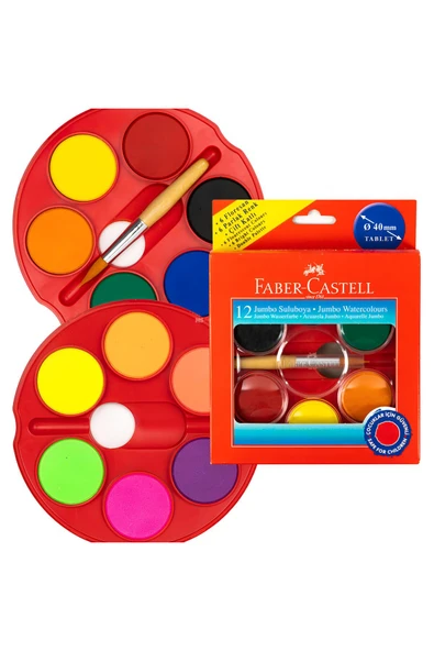 Faber Castell FABER-CASTELL JUMBO SULUBOYA 12'Lİ ürün görseli 1