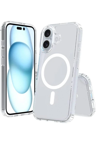 IPHONE 16 PLUS Şeffaf Magsafe Kılıf MTL SAFE ürün görseli 1
