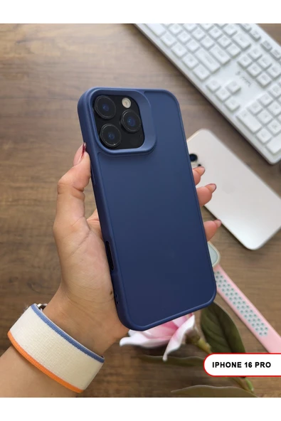 iPhone 16 Pro Uyumlu Kamera Korumalı Darbeye Dayanıklı Renk Atmayan Keep Silikon Kılıf ürün görseli 1
