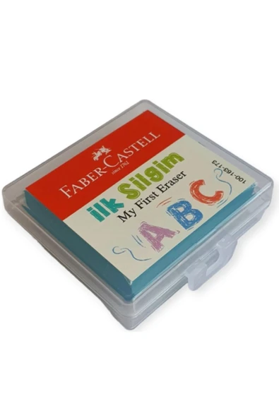Faber Castell İLK SİLGİM PLASTİK KUTULU – MAVİ ürün görseli 1