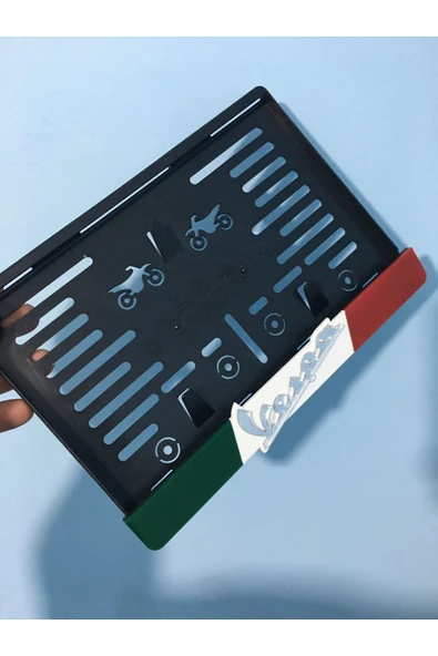 Gümüş Vespa Motor Plakalık ürün görseli 1