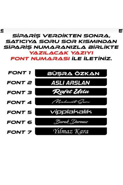 PLEKSİ MARKALAMA ARAÇ PLAKALIĞI 2 ADET - Resim 2