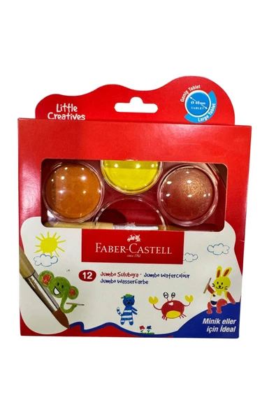 Faber Castell Faber-Castell Little Creatives Jumbo Suluboya 12li ürün görseli 1