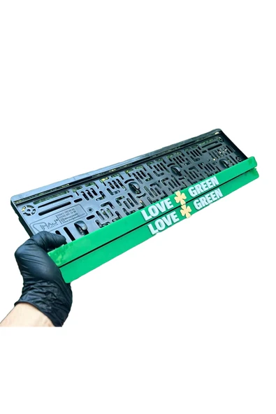 Love Green Yazılı Pleksi Plakalık Takmatik ürün görseli 1