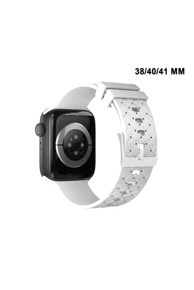 Apple Watch Uyumlu Watch 3 4 5 6 7 8 9 Se Serileri 38 40 41mm Kordon Kayış Silikon MT92 ürün görseli 1