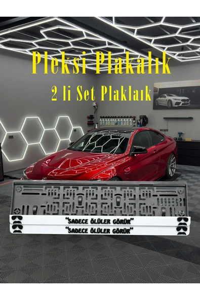 SADECE ÖLÜLER GÖRÜR Yazılı Pleksi Plakalık - Resim 2