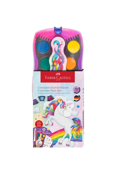 Faber Castell Faber-Castell Sulu Boya Connector Unicorn 12 Renk 5292125035000 ürün görseli 1