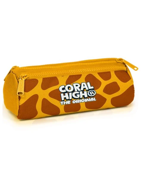 Coral High Zürafa Desenli Üç Bölmeli Kalem Çantası 31062 ürün görseli 1