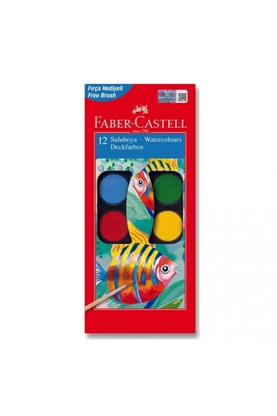 Faber Castell Redlıne Suluboya 12'li Küçük ürün görseli 1
