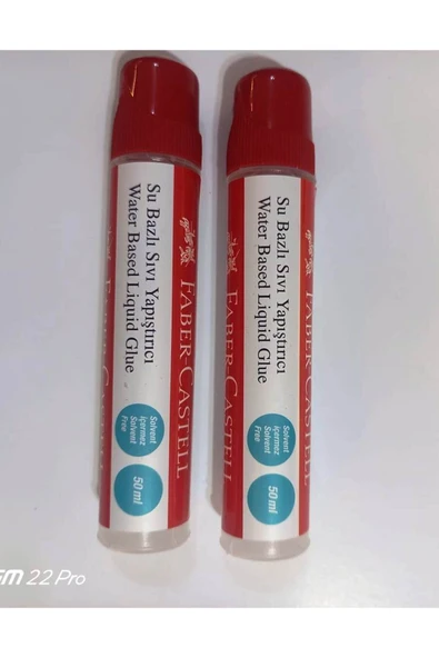 Faber Castell sıvı yapıştırıcı 50 ml (2adet) ürün görseli 1