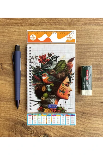 Faber Castell Faber Versatil Kalem Poly Matic 1333-0.7 Mm Future Dusk (Gece Mavisi)+Not Defteri+Silgi ürün görseli 1
