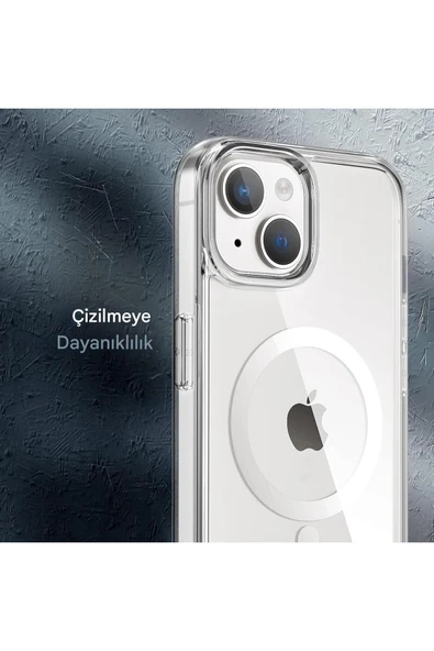 iPhone 13 Şeffaf Magsafe Kılıf MTL SAFE - Resim 5