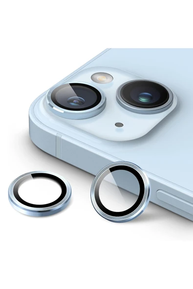 iPhone 14 / 14 Plus Uyumlu Safir Lens Çizilmez Dayanıklı Kamera Koruyucu ürün görseli 1