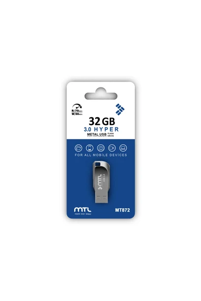32 GB USB 3.0 Hızlı USB Flash Bellek Metal Gövdeli Yüksek ürün görseli 1