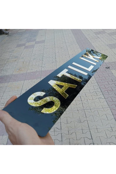 Satılık Dekor Plakalık - Pleksi 1 Ad. - 52 x 11 cm - Tüm Araçlara Uyumlu ürün görseli 1