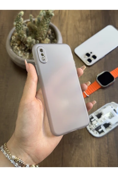 iPhone XS Max Uyumlu Süper İnce Mat Ultra Thin Silikon Kılıf ürün görseli 1