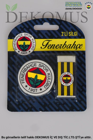 Fenerbahçe YENİ SEZON LİSANSLI FENERBAHÇE 2'Lİ SİLGİ ürün görseli 1
