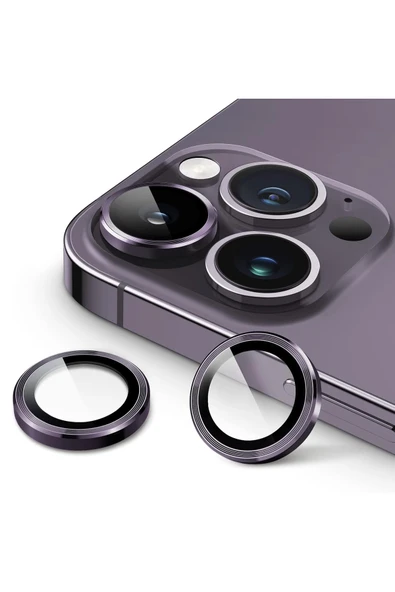 iPhone 14 Pro Max Uyumlu Safir Lens Çizilmez Dayanıklı Kamera Koruyucu ürün görseli 1
