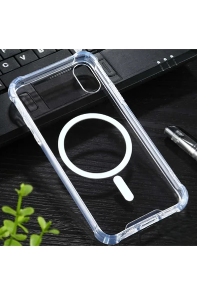 IPHONE XR Şeffaf Magsafe Kılıf MTL SAFE - Resim 6