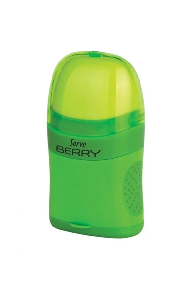 Serve Berry Silgili Kalemtraş Fosforlu Yeşil ürün görseli 1
