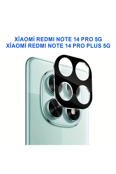 Redmi Note 14 Pro 5G Uyumlu Kamera Lens Koruyucu Dayanıklı Kamera Koruyucu ürün görseli 1