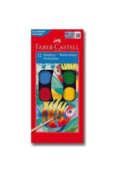 Faber Castell Faber-castell Suluboya 12 Renk Küçük Boy ürün görseli 1