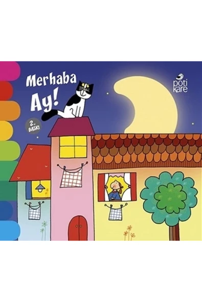 Pötikare Yayıncılık Delikli Kitaplar Serisi - Merhaba Ay! [mustazen] ürün görseli 1