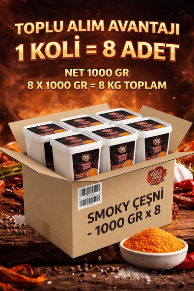 Smoky Çeşni 1000 G x 8 Adet - 1 Koli (Koli Bazlı Avantaj Paketi) ürün görseli 1