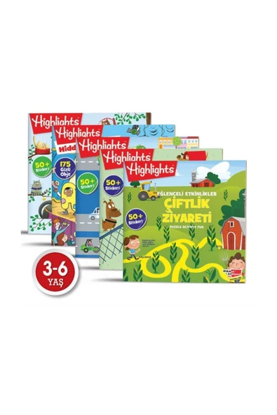 Dikkat Atölyesi Yayınları Sticker Eğlenceli Etkinlikler 5'li Set ürün görseli 1