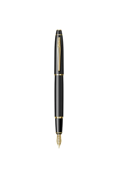 Scrikss WizDesign 35 DOLMA KALEM MAT SİYAH ALTIN FINE UÇ - ÖMÜR BOYU GARANTİLİ / LÜKS KUTULU / İSME ÖZEL ürün görseli 1